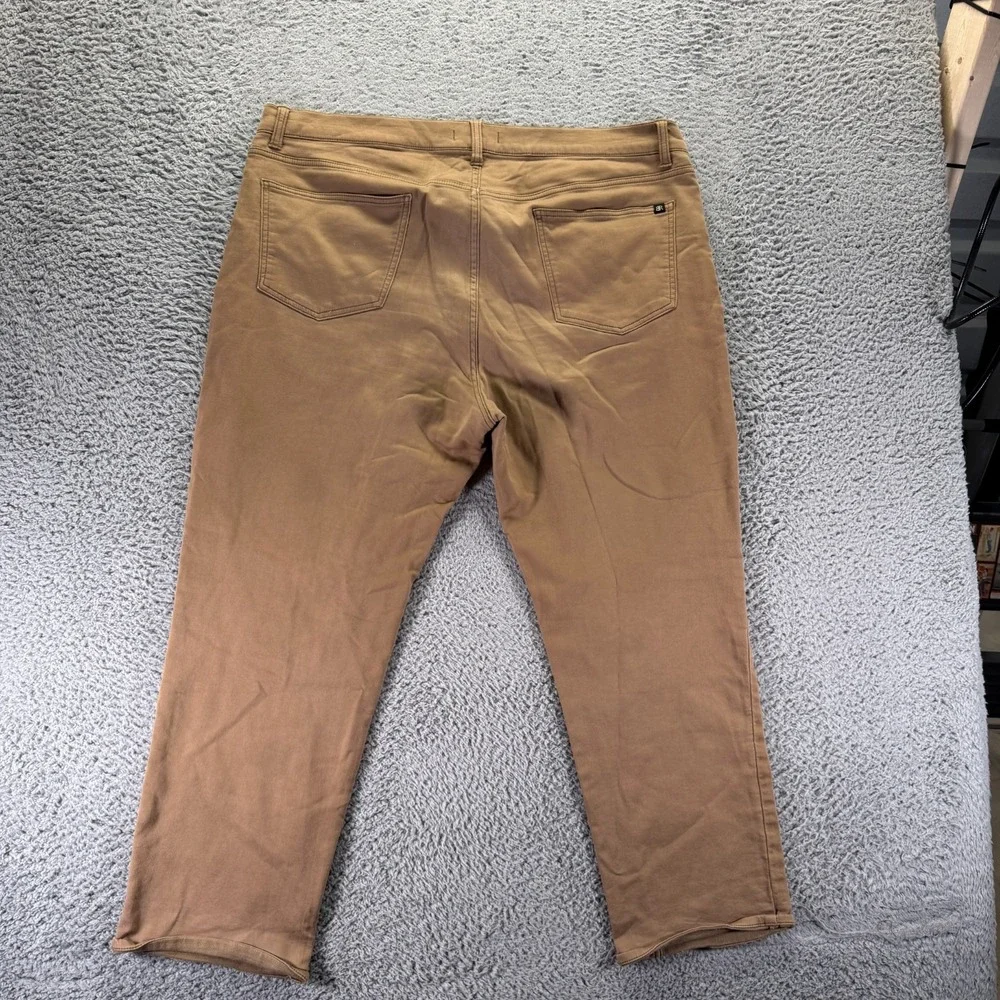Banana Republic Pant Mens 42x28 Brown Cotton Chino Straight Leg Business Stretch